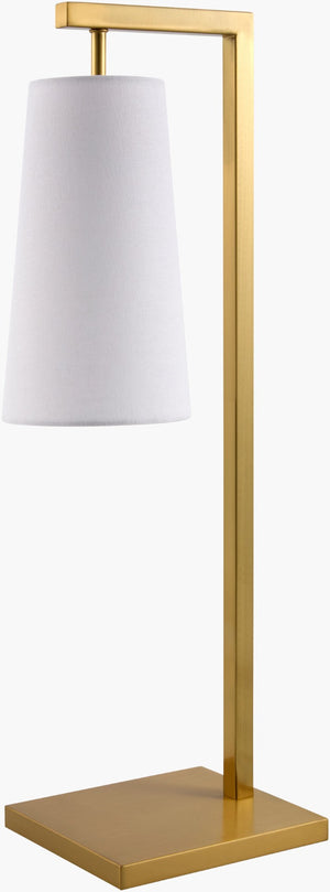 Livabliss Zolva Linen Shade Table Lamp with Mixed Material Base for Nightstand or Desk ZLVA-001