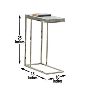 English Elm Steve Silver - Lucia - Chairside End Tablegray /