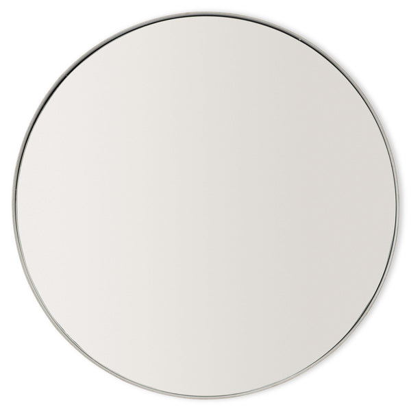 Bernhardt Bernhardt Oakley Mirror Gray Mist 44" Round Steel Frame — Mid-Century Modern 70S Revival Focal Point 303333