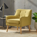 Christopher Knight Home® - Noble House - Felicity Mid-Century Modern Fabric Tufted Arm Chair