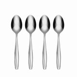 Oneida Camlynn Stainless Steel Dinner Spoons, 4-Piece Set, Dual-Tone Mirror Finish