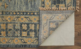 Feizy Rugs Fillmore Wool Hand Knotted Vintage Rug Blue/Gray 2'-6" x 12'