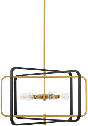 Livabliss Zamora Wrought Iron Arts and Crafts Chandelier Warm Ambient Glow for Dining Rooms ZMR-001