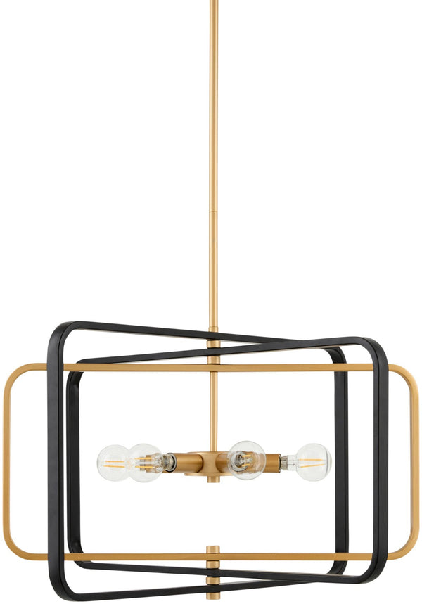 Livabliss Zamora Wrought Iron Arts and Crafts Chandelier Warm Ambient Glow for Dining Rooms ZMR-001