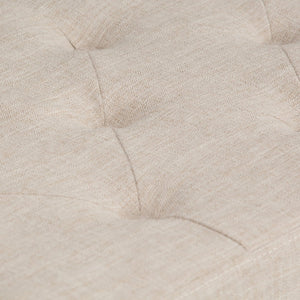 English Elm Hamilton Storage Ottoman - Stylish Natural Linen Upholstered Bench With Hidden Storage & Comfort B136P159919