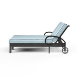 Monterey Double Chaise in Spectrum Indigo w/ Self Welt SW3001-99-48080 Sunset West