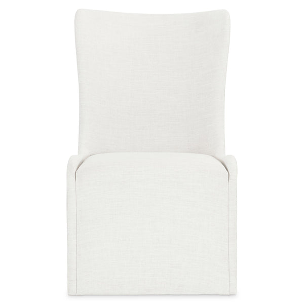 Bernhardt Bernhardt Albion Upholstered Side Chair With Oak Frame, Wingback Silhouette, Casters & Slipcover Look 311503