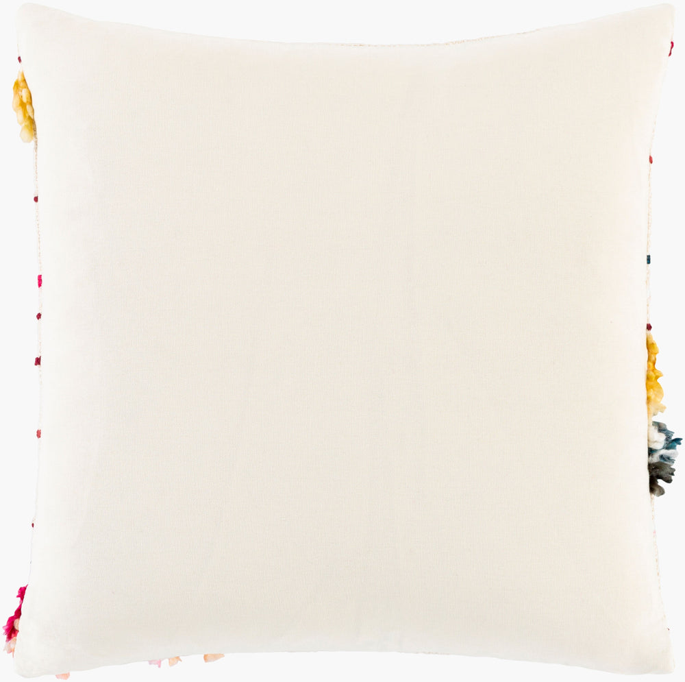 Surya Zena 18”X18” Global Inspired Accent Pillow - Elegant Cotton Decor For Eclectic Home Charm  Cotton,Cotton Zna001-1818d