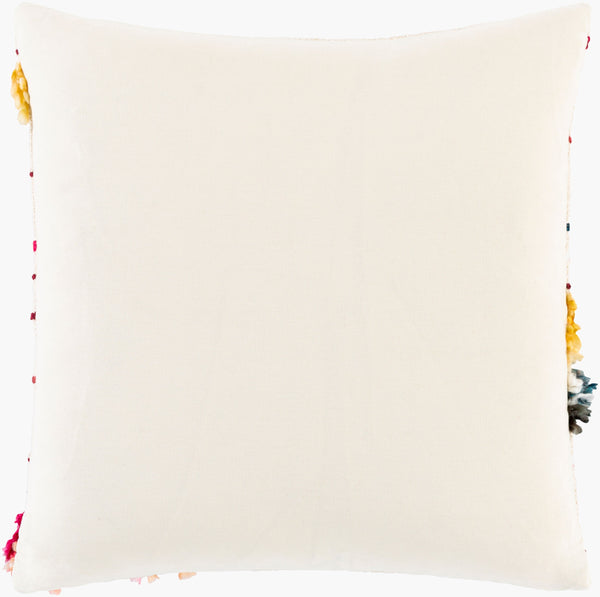 Surya Zena 18”X18” Global Inspired Accent Pillow - Elegant Cotton Decor For Eclectic Home Charm  Cotton,Cotton Zna001-1818d