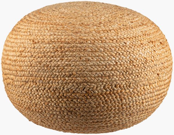 Livabliss Zenobia Handcrafted Jute Woven Pouf Artisan Floor Seat for Bohemian Living Spaces ZNB001-252513