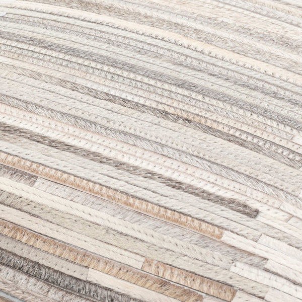 Surya Zander Rustic 20" Accent Pillow Kit - Create Unique Home Decor With Leather & Cotton Components Brown Hair On Hide,Polyester,Cotton Znd002-2020d