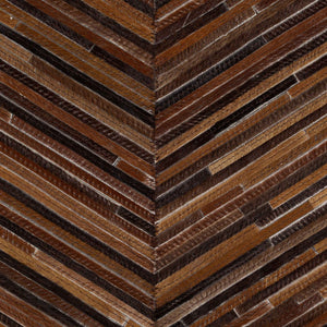 Surya Zander Rustic 20" Accent Pillow Kit - Create Unique Home Decor With Leather & Cotton Components Caramel Hair On Hide,Polyester,Cotton Znd005-2020