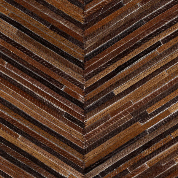 Surya Zander Rustic 20" Accent Pillow Kit - Create Unique Home Decor With Leather & Cotton Components Caramel Hair On Hide,Polyester,Cotton Znd005-2020