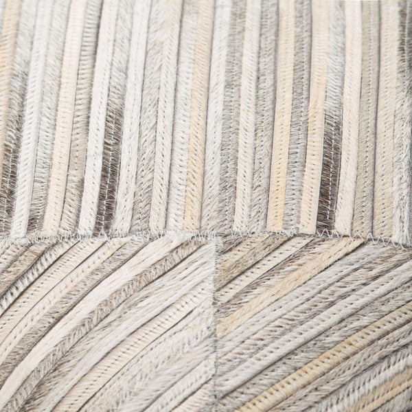 Surya Zander Rustic 20" Accent Pillow Kit - Create Unique Home Decor With Leather & Cotton Components Medium Gray Hair On Hide,Polyester,Cotton Znd006-2020