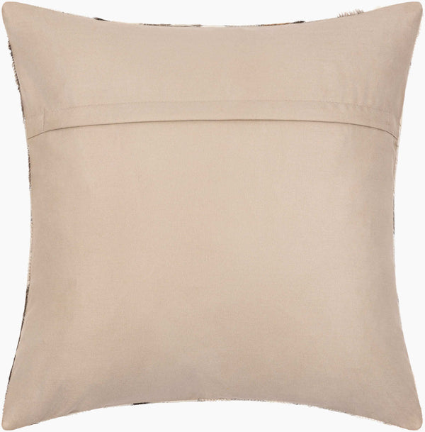 Surya Zander Rustic 20" Accent Pillow Kit - Create Unique Home Decor With Leather & Cotton Components Charcoal Leather,Polyester,Cotton Znd009-2020d
