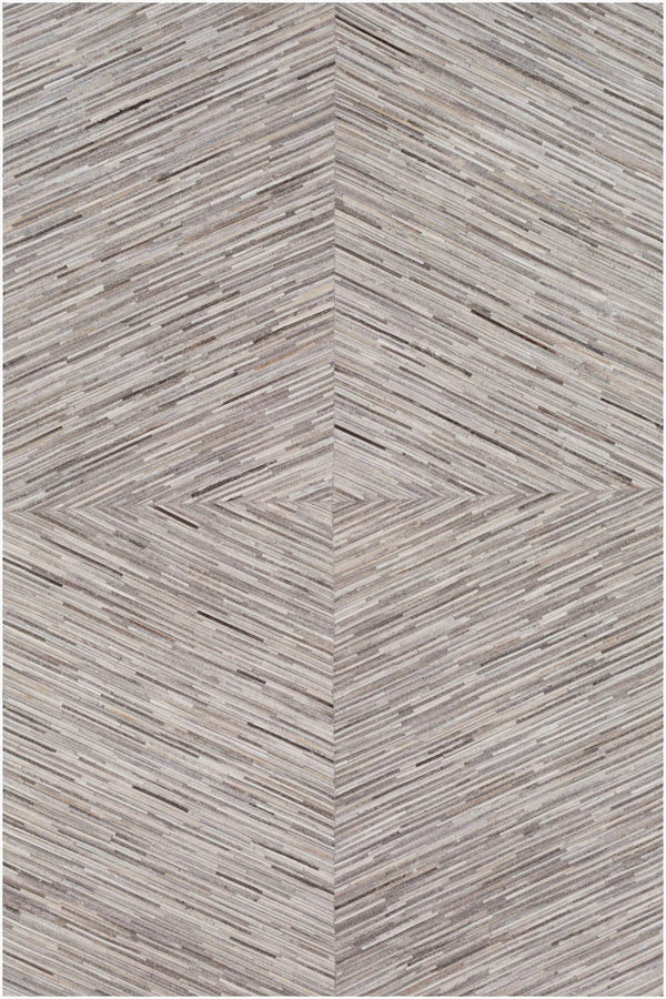 Surya Zander Glam Modern 2' X 3' Handmade Rug - Luxurious Hair On Hide, Low Maintenance & Elegant Design Cream Hair On Hide Znd1003-23