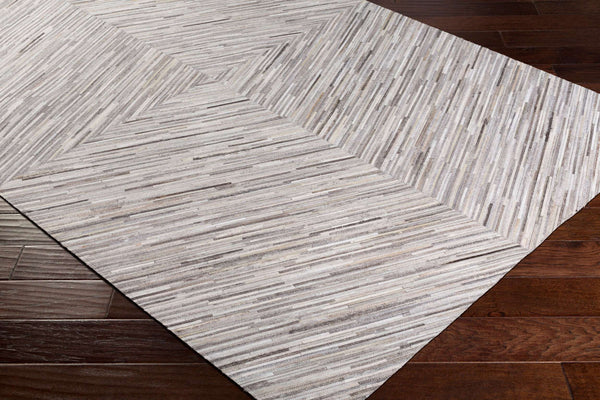 Surya Zander Glam Modern 2' X 3' Handmade Rug - Luxurious Hair On Hide, Low Maintenance & Elegant Design Cream Hair On Hide Znd1003-23