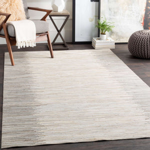 Surya Zander Glam Modern 2' X 3' Handmade Rug - Luxurious Hair On Hide, Low Maintenance & Elegant Design Ivory Hair On Hide Znd1004-23