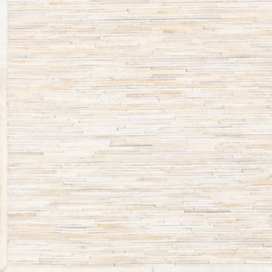 Surya Zander Glam Modern 2' X 3' Handmade Rug - Luxurious Hair On Hide, Low Maintenance & Elegant Design White Hair On Hide Znd1006-23