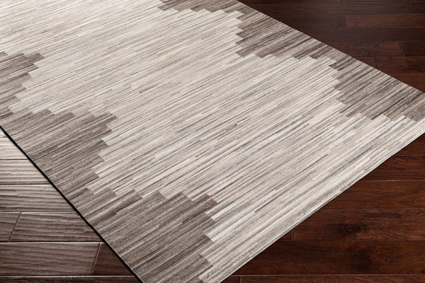 Surya Zander Glam Modern 2' X 3' Handmade Rug - Luxurious Hair On Hide, Low Maintenance & Elegant Design Silver Gray Hair On Hide Znd1007-58
