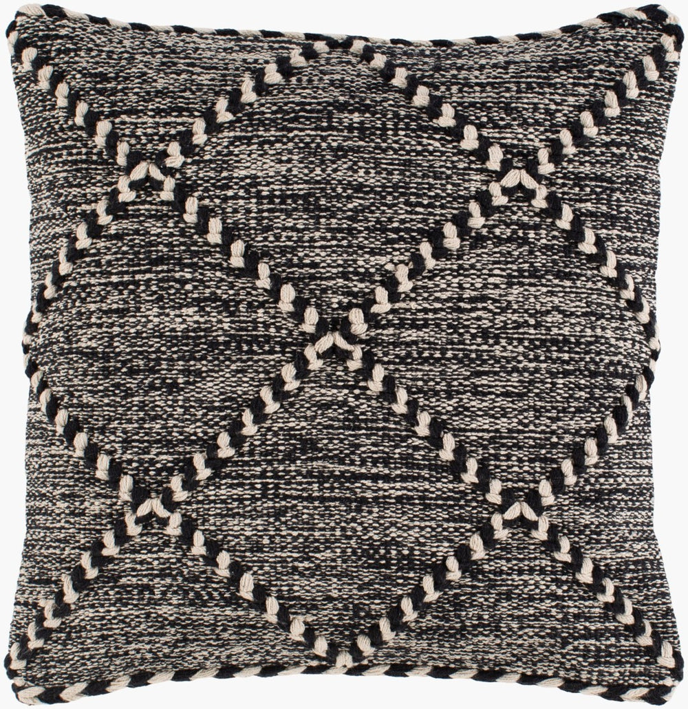 Livabliss Zanafi Moroccan Flat Woven Cotton Throw Pillow Artisan Geometric Sofa Accent ZNF001-2020D
