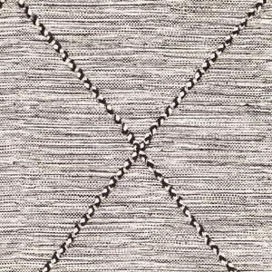 Surya Zanafi 2' X 3' Handmade Cotton Rug – Elegant Global Design, Durable & Charming Home Accent Piece Black Cotton Znf2300-69