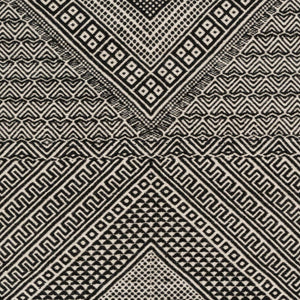 Surya Zanafi 2' X 3' Handmade Cotton Rug – Elegant Global Design, Durable & Charming Home Accent Piece Black Wool Znf2303-23