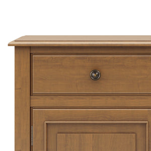 English Elm Connaught Solid Wood Entryway Storage Cabinet - Timeless British Colonial Design In Light Brown Finish B136P158542
