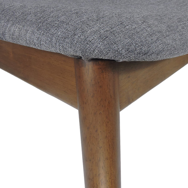 English Elm Dining Chair Set of 2 Curved Back Faux Leather Upholstered Seats for Modern Farmhouse Decor 72662.00CHAR