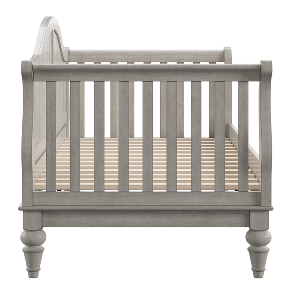 Homelegance By Top-Line Esteban Traditional Wood Slat Daybed Grey Rubberwood
