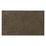 Homelegance By Top-Line Niccolo Barn Door Coffee Table with Storage Grey Wood