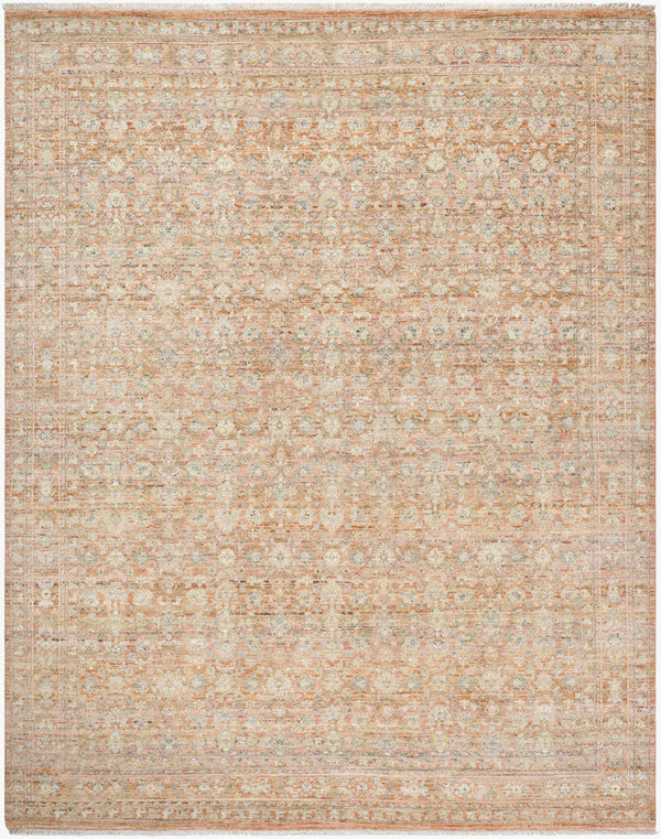 Surya Zeenat 10' X 14' Hand-knotted Wool Rug - Timeless Elegance, Softness & Durability From India! Burnt Sienna Wool Znt2302-810
