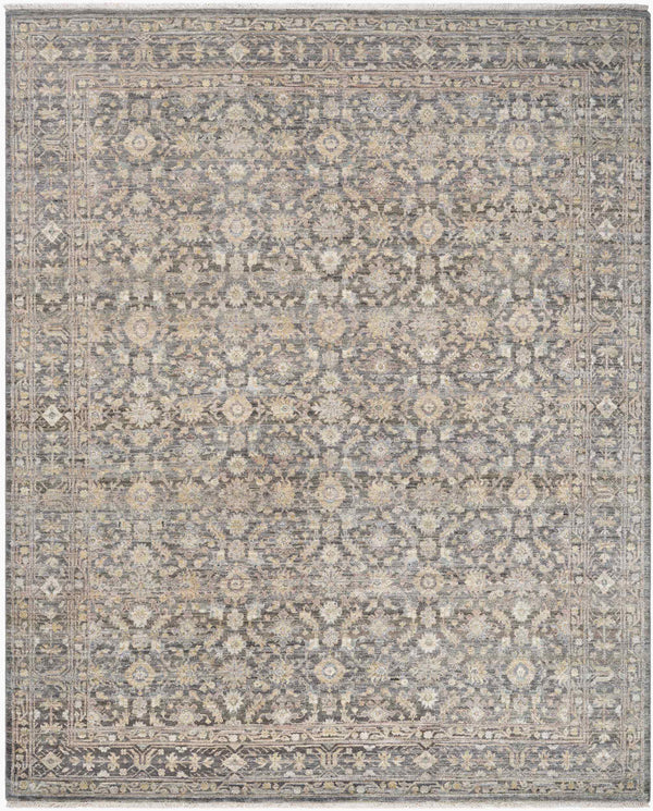 Surya Zeenat 10' X 14' Hand-knotted Wool Rug - Timeless Elegance, Softness & Durability From India! Taupe Wool Znt2303-23