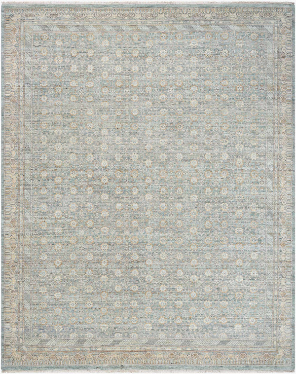 Surya Zeenat 10' X 14' Hand-knotted Wool Rug - Timeless Elegance, Softness & Durability From India! Slate Gray Wool Znt2304-23
