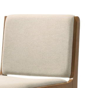 English Elm Christopher Knight Home® - DINING Chair Upholstered Rubberwood Frame Modern Contemporary Design Comfortable Seating Set Wheat 73421.00WHEAT