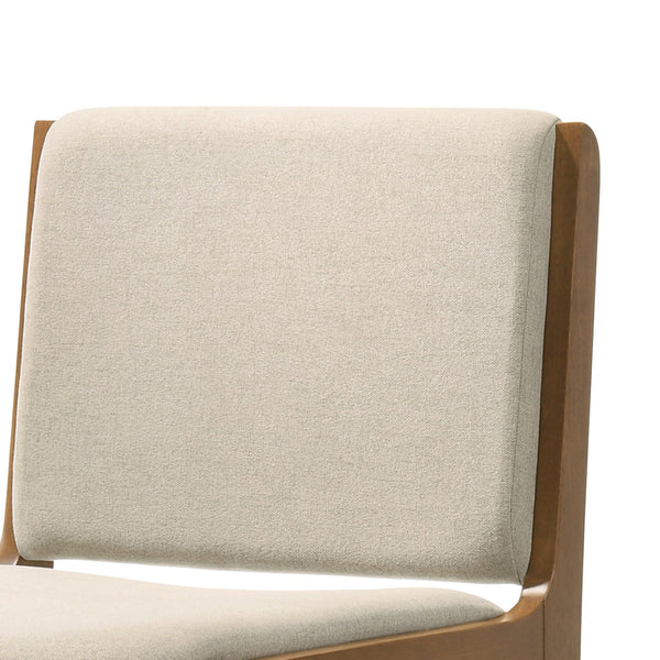 English Elm Christopher Knight Home® - DINING Chair Upholstered Rubberwood Frame Modern Contemporary Design Comfortable Seating Set Wheat 73421.00WHEAT