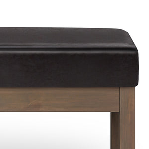 English Elm Milltown Large Ottoman Bench In Tanners Brown - Versatile Seating For Modern Living Spaces & Decor B136P159081