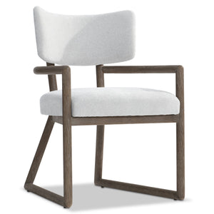 Bernhardt Bernhardt Casa Paros Arm Chair — Sculptural Exposed Wood Frame, Plush Upholstery, Ergonomic Curved Back In Playa Finish 317562