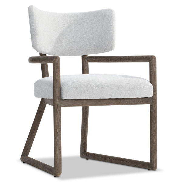 Bernhardt Bernhardt Casa Paros Arm Chair — Sculptural Exposed Wood Frame, Plush Upholstery, Ergonomic Curved Back In Playa Finish 317562