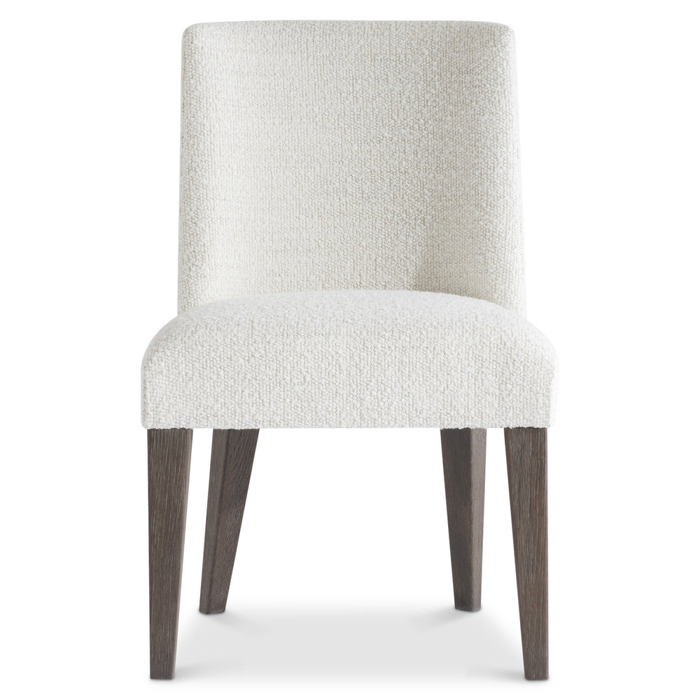 Bernhardt Bernhardt Outline Side Chair With Performance Fabric, Wire-Brushed Oak Legs, Modern Casual Comfort 360543