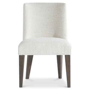 Bernhardt Bernhardt Outline Side Chair With Performance Fabric, Wire-Brushed Oak Legs, Modern Casual Comfort 360543
