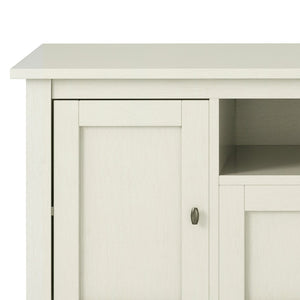 English Elm Warm Shaker 72" Tv Media Stand - Rustic Antique White With Ample Storage & Cable Management Solutions B136P159710-GIGA