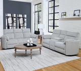 Parker House Radius - Mega Grey Power Reclining Sofa And Loveseat Grey 100% Polyester (S) Mrad-32p-mggr