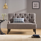 Christopher Knight Home® - Noble House - Nicole Contemporary Tufted Fabric Settee