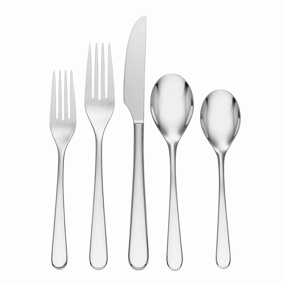 Lenox Oneida Kenbrook 20 Piece Everyday Flatware Set, Service for 4 Metallic, STAINLESS METAL 894747