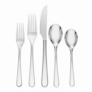 Lenox Oneida Kenbrook 20 Piece Everyday Flatware Set, Service for 4 Metallic, STAINLESS METAL 894747