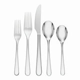 Oneida Kenbrook 20-Piece Stainless Steel Flatware Set, Mirror Finish, Dishwasher Safe