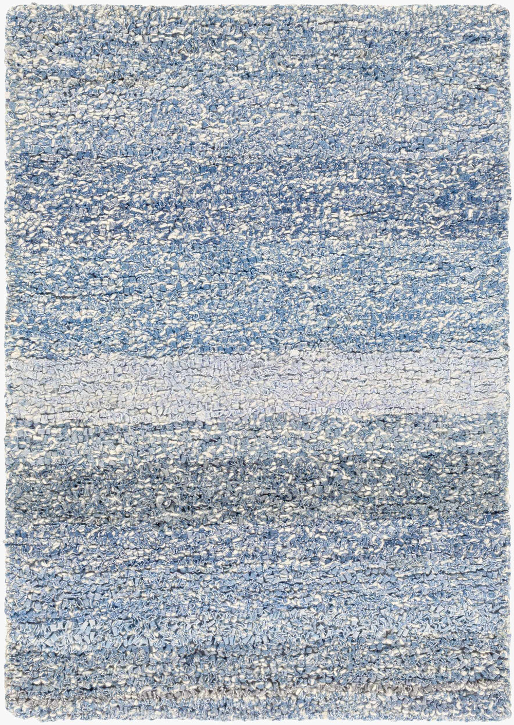 Surya Zola 2' X 3' Handmade Cotton & Wool Area Rug - Modern Design, Soft Feel, Perfect For Any Room Denim Cotton,Wool Zol3000-23
