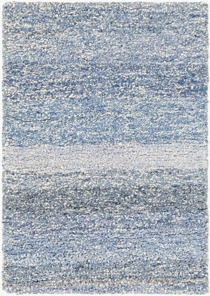 Surya Zola 2' X 3' Handmade Cotton & Wool Area Rug - Modern Design, Soft Feel, Perfect For Any Room Denim Cotton,Wool Zol3000-23