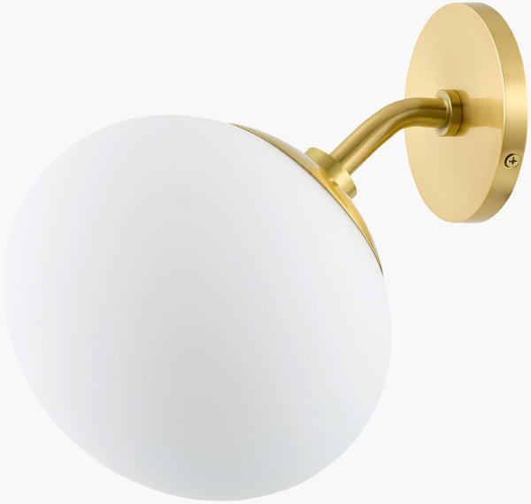 Surya Zarion Art Deco Wall Sconce Metal Glass Geometric Design for Hallway or Vanity ZON-001
